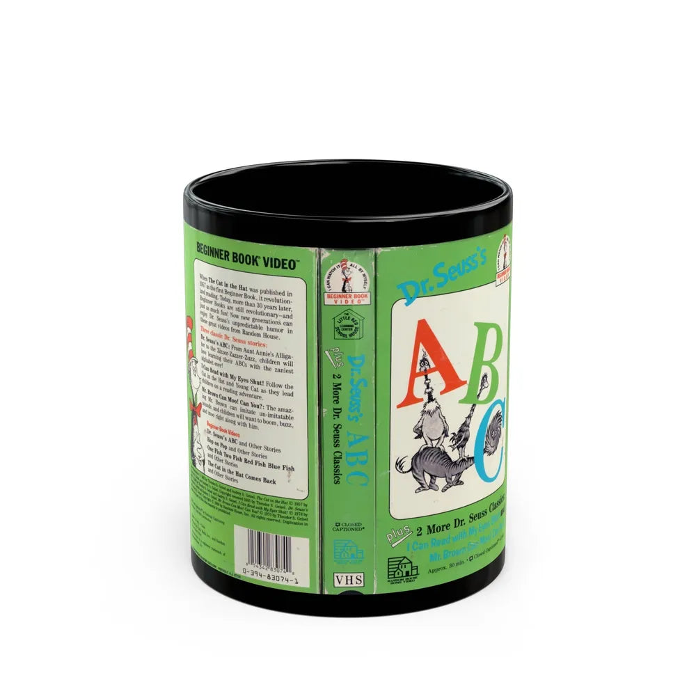 DR SEUSSS ABC (VHS COVER) - Black Coffee Mug-11oz-Go Mug Yourself