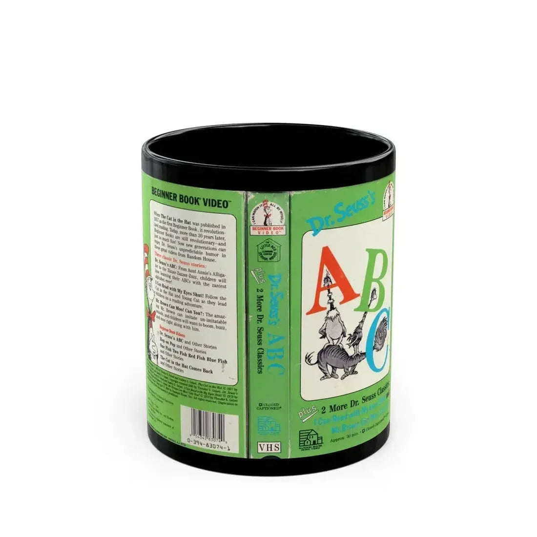 DR SEUSSS ABC (VHS COVER) - Black Coffee Mug 11oz - Go Mug Yourself