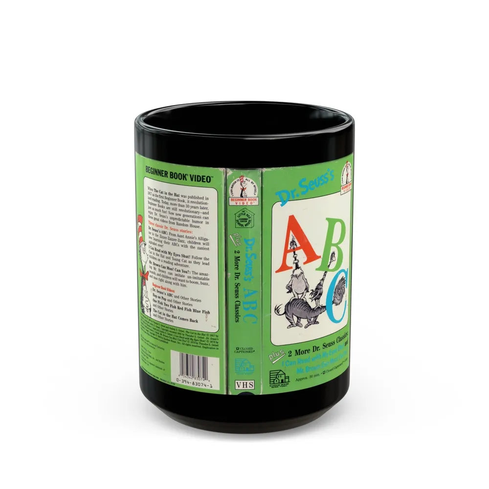 DR SEUSSS ABC (VHS COVER) - Black Coffee Mug-15oz-Go Mug Yourself