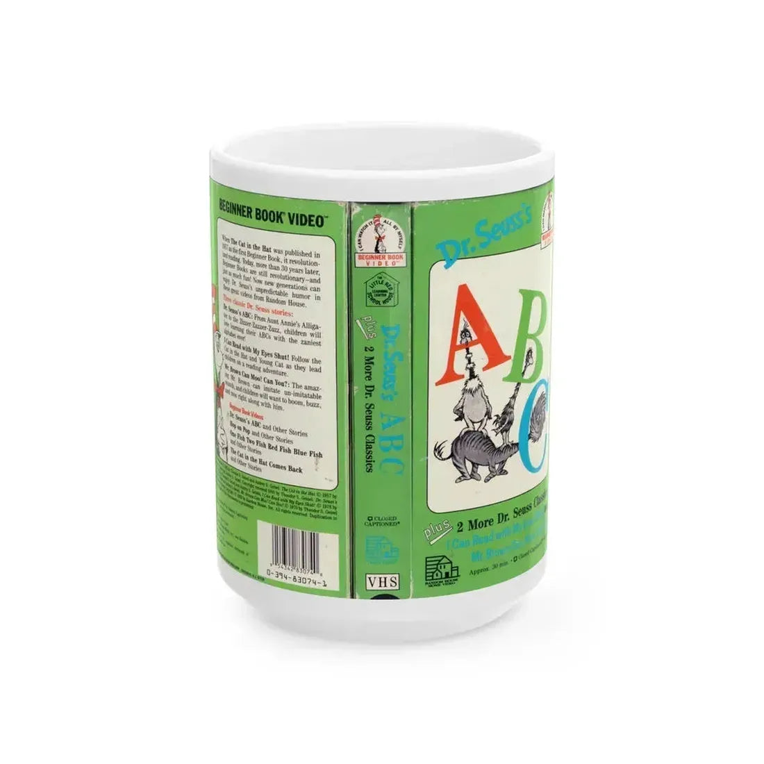 DR SEUSSS ABC (VHS COVER) - White Coffee Mug 15oz - Go Mug Yourself