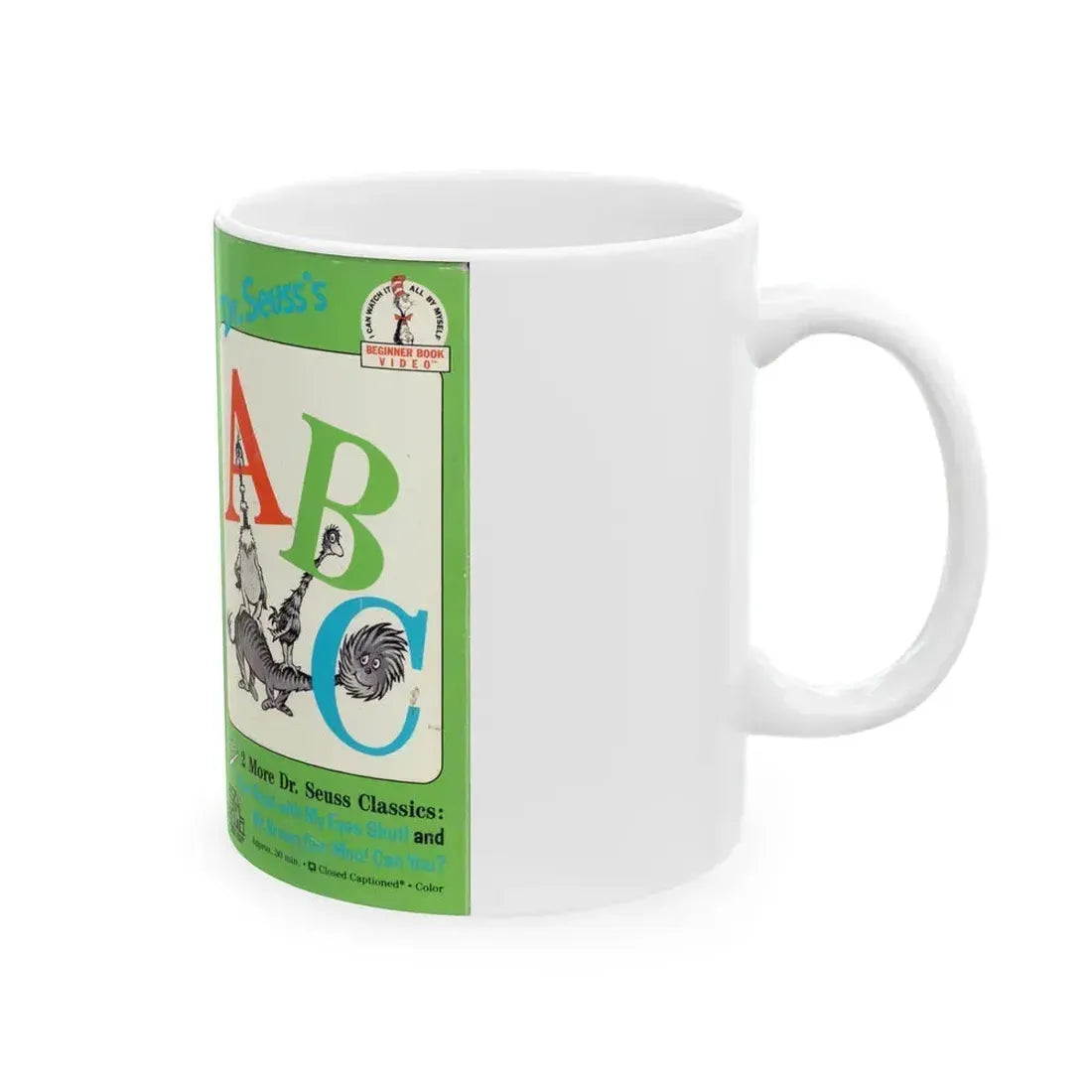 DR SEUSSS ABC (VHS COVER) - White Coffee Mug - Go Mug Yourself