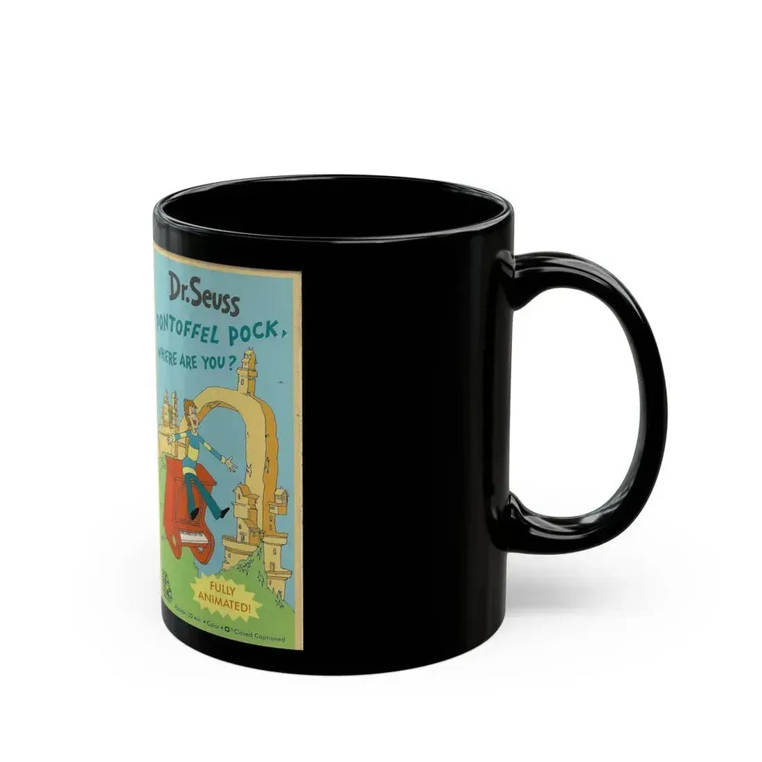 DR SEUSSS PONTOFFEL POCK WHRE ARE YOU (VHS COVER) - Black Coffee Mug - Go Mug Yourself
