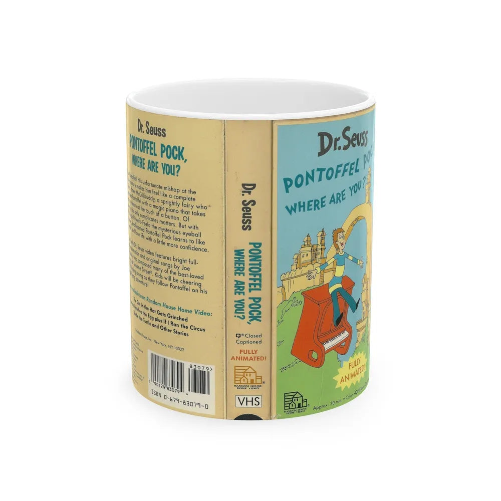 DR SEUSSS PONTOFFEL POCK WHRE ARE YOU (VHS COVER) - White Coffee Mug-11oz-Go Mug Yourself