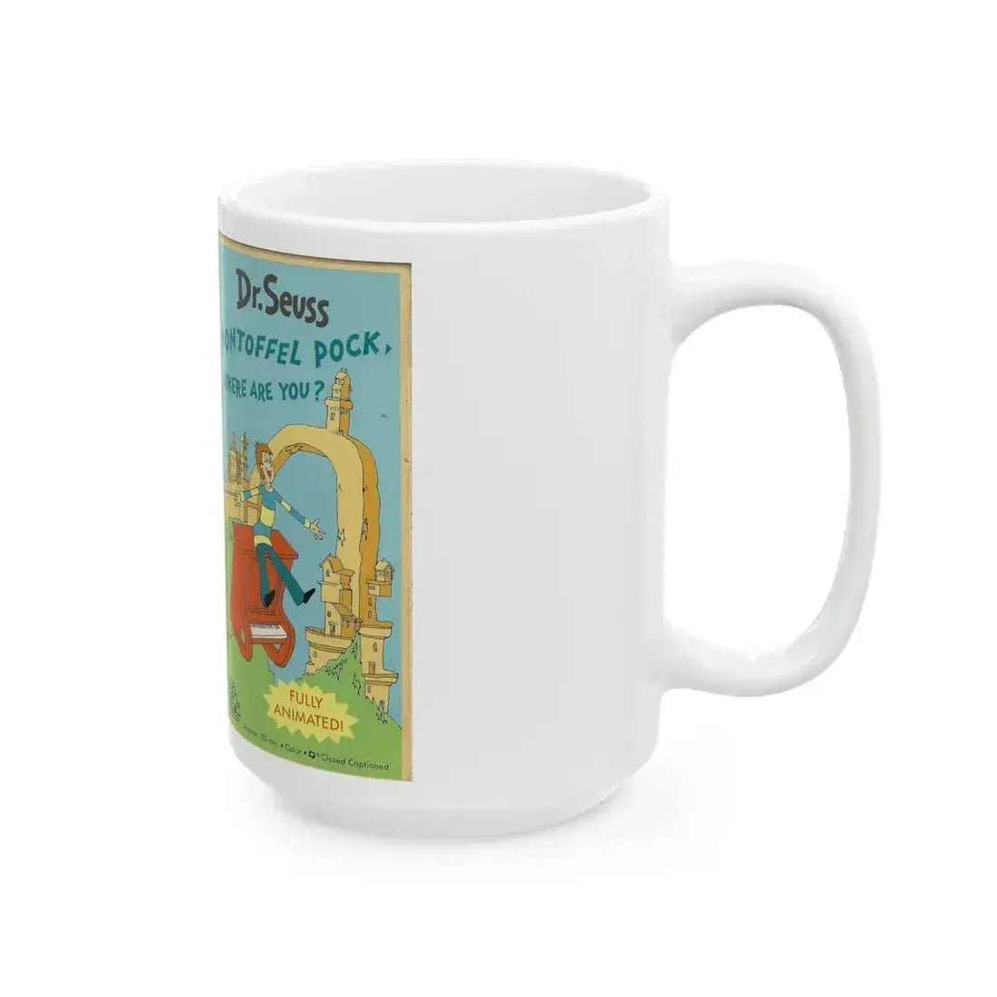 DR SEUSSS PONTOFFEL POCK WHRE ARE YOU (VHS COVER) - White Coffee Mug - Go Mug Yourself