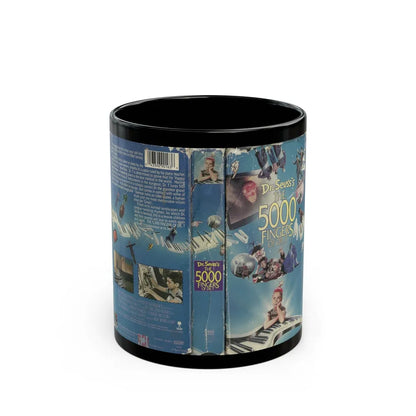 DR SEUSSS THE 5000 FINGERS OF DOCTOR T (VHS COVER) - Black Coffee Mug-11oz-Go Mug Yourself