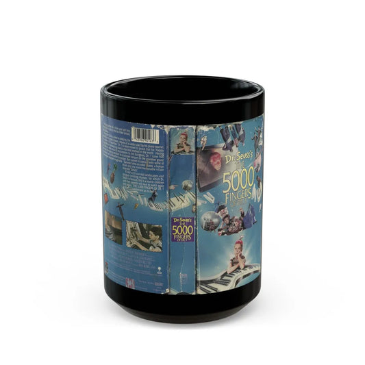 DR SEUSSS THE 5000 FINGERS OF DOCTOR T (VHS COVER) - Black Coffee Mug-15oz-Go Mug Yourself