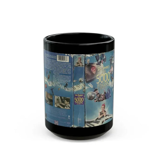 DR SEUSSS THE 5000 FINGERS OF DOCTOR T (VHS COVER) - Black Coffee Mug 15oz - Go Mug Yourself