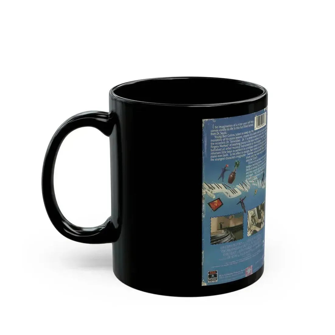 DR SEUSSS THE 5000 FINGERS OF DOCTOR T (VHS COVER) - Black Coffee Mug - Go Mug Yourself