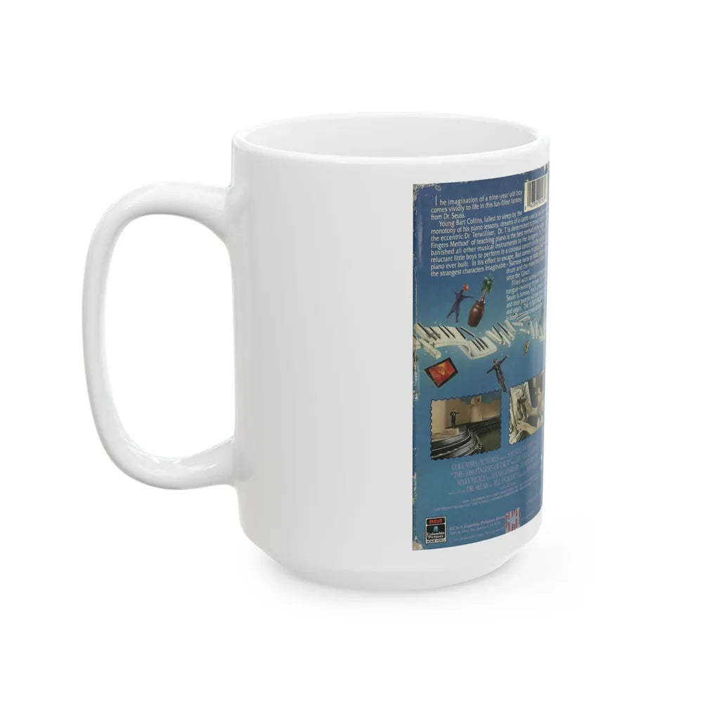 DR SEUSSS THE 5000 FINGERS OF DOCTOR T (VHS COVER) - White Coffee Mug-Go Mug Yourself