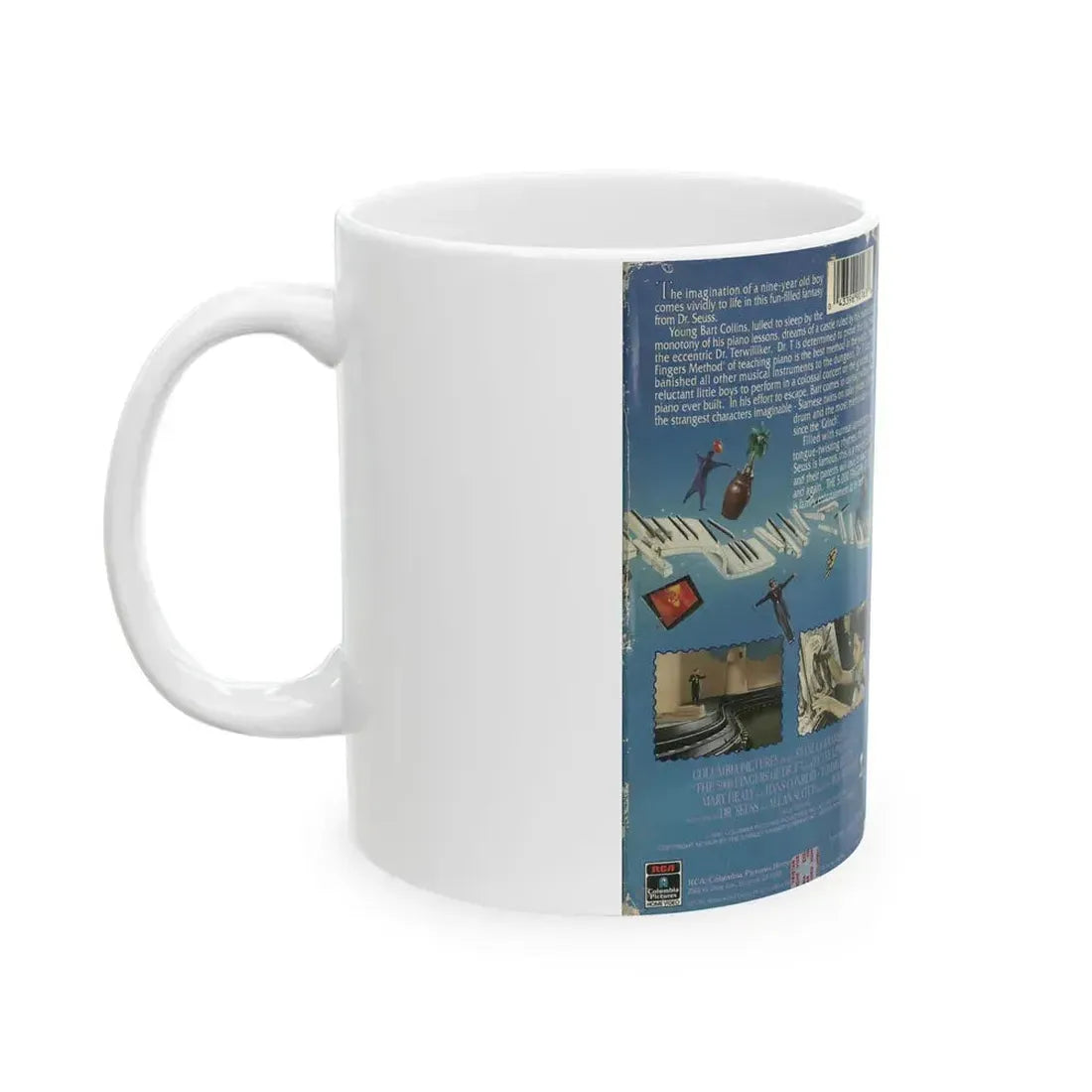DR SEUSSS THE 5000 FINGERS OF DOCTOR T (VHS COVER) - White Coffee Mug - Go Mug Yourself