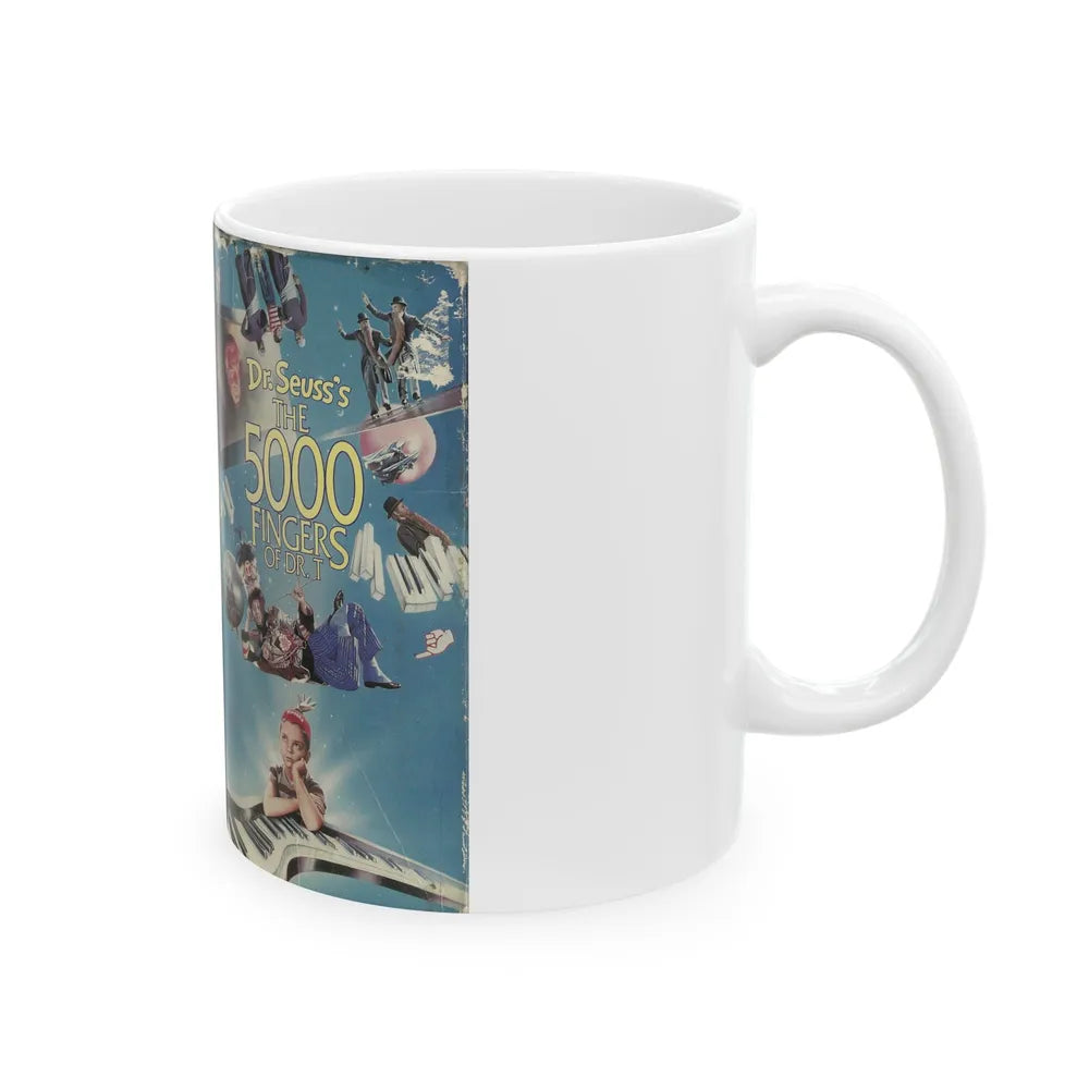 DR SEUSSS THE 5000 FINGERS OF DOCTOR T (VHS COVER) - White Coffee Mug-Go Mug Yourself