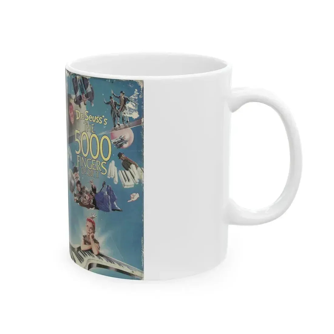 DR SEUSSS THE 5000 FINGERS OF DOCTOR T (VHS COVER) - White Coffee Mug - Go Mug Yourself