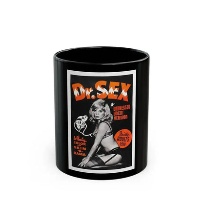 DR. SEX 1964 Movie Poster - Black Coffee Mug 11oz - Go Mug Yourself