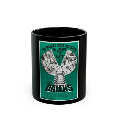 DR. WHO & THE DALEKS (2) 1965 Movie Poster - Black Coffee Mug 11oz - Go Mug Yourself