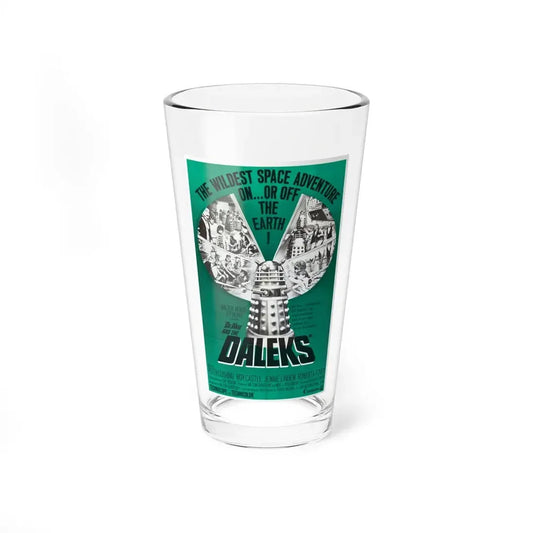 DR. WHO & THE DALEKS (2) 1965 Movie Poster - Pint Glass 16oz 16oz - Go Mug Yourself