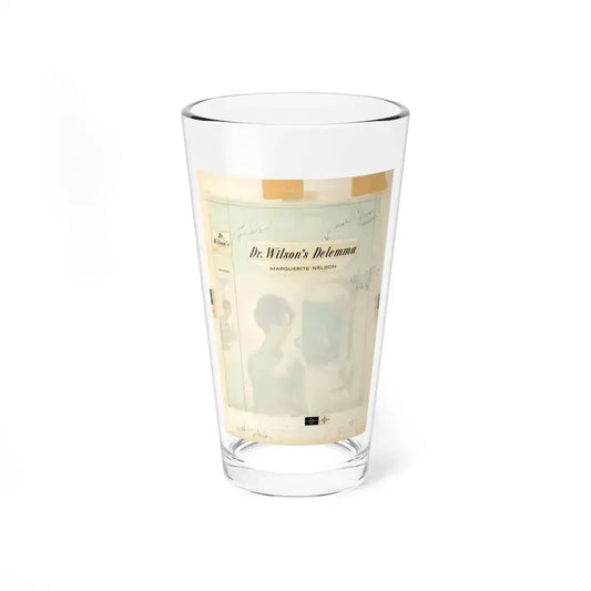 Dr. Wilson's Dilemma, a.k.a. Dr. Gail's Dilemma by Marguerite Nelson (Avalon Books, 1968) - Pint Glass 16oz 16oz - Go Mug Yourself