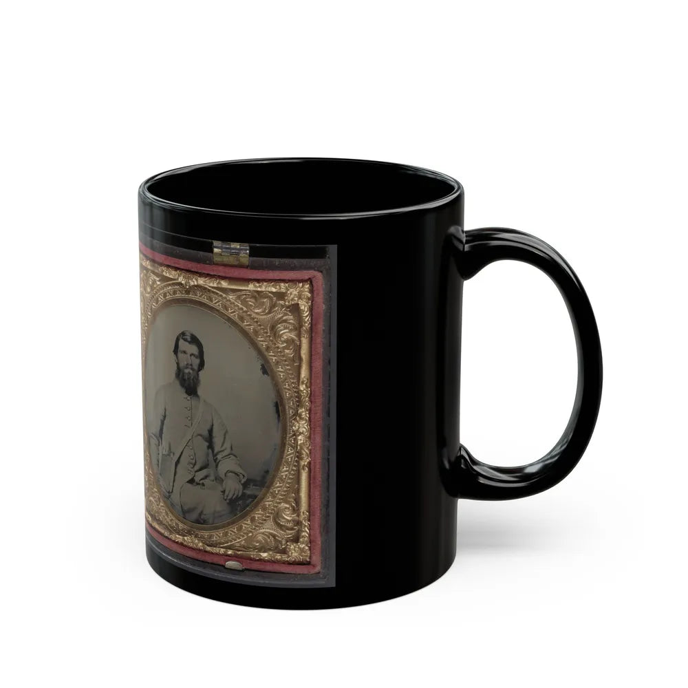 Dr. Alexander Harris Of 15th Virginia Infantry Regiment In Uniform And Dr. Harris With His Wife After The War (U.S. Civil War) Black Coffee Mug-Go Mug Yourself