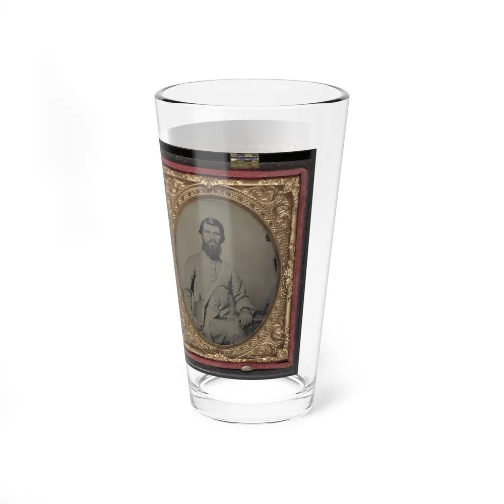 Dr. Alexander Harris Of 15th Virginia Infantry Regiment In Uniform And Dr. Harris With His Wife After The War (U.S. Civil War) Pint Glass 16oz-Go Mug Yourself