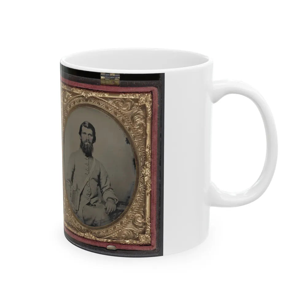 Dr. Alexander Harris Of 15th Virginia Infantry Regiment In Uniform And Dr. Harris With His Wife After The War (U.S. Civil War) White Coffee Mug-Go Mug Yourself