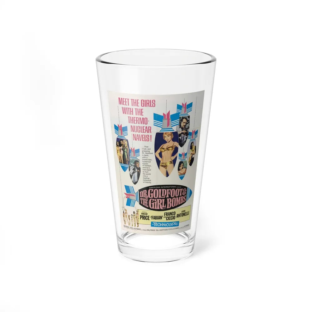 DR. GOLDFOOT AND THE BIKINI BOMBS 1966 Movie Poster - Pint Glass 16oz-16oz-Go Mug Yourself