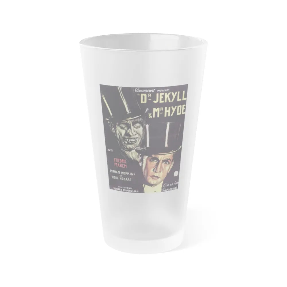 DR. JEKYLL AND MR. HYDE 1931 Movie Poster - Frosted Pint Glass 16oz-16oz-Frosted-Go Mug Yourself