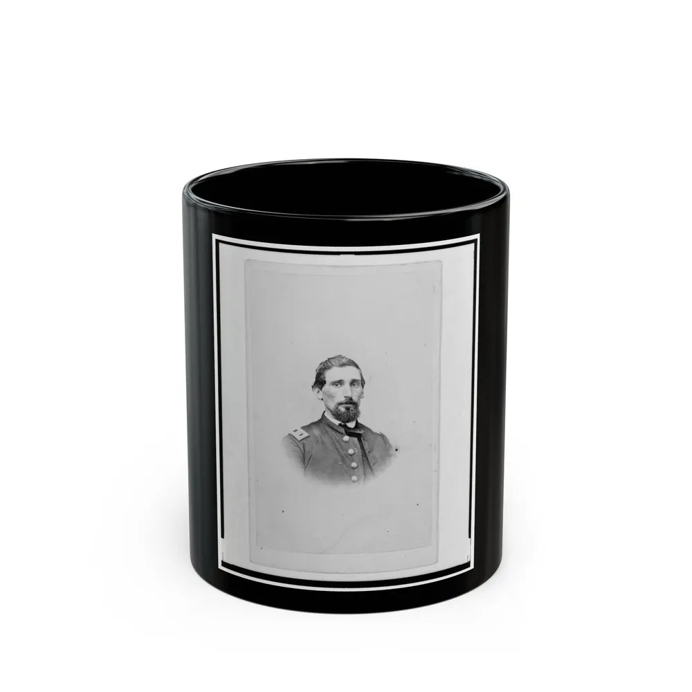 Dr. John M. Gray, Surgeon For The 39th Indiana Regiment, Head-And-Shoulders Portrait, Facing Front (U.S. Civil War) Black Coffee Mug-11oz-Go Mug Yourself