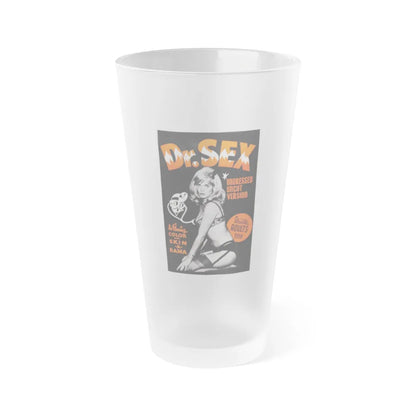 DR. SEX 1964 Movie Poster - Frosted Pint Glass 16oz-16oz-Frosted-Go Mug Yourself