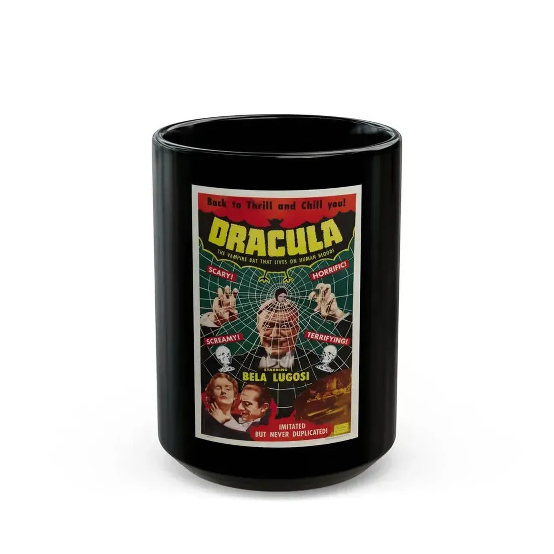 DRACULA (2) 1931 Movie Poster - Black Coffee Mug 15oz - Go Mug Yourself