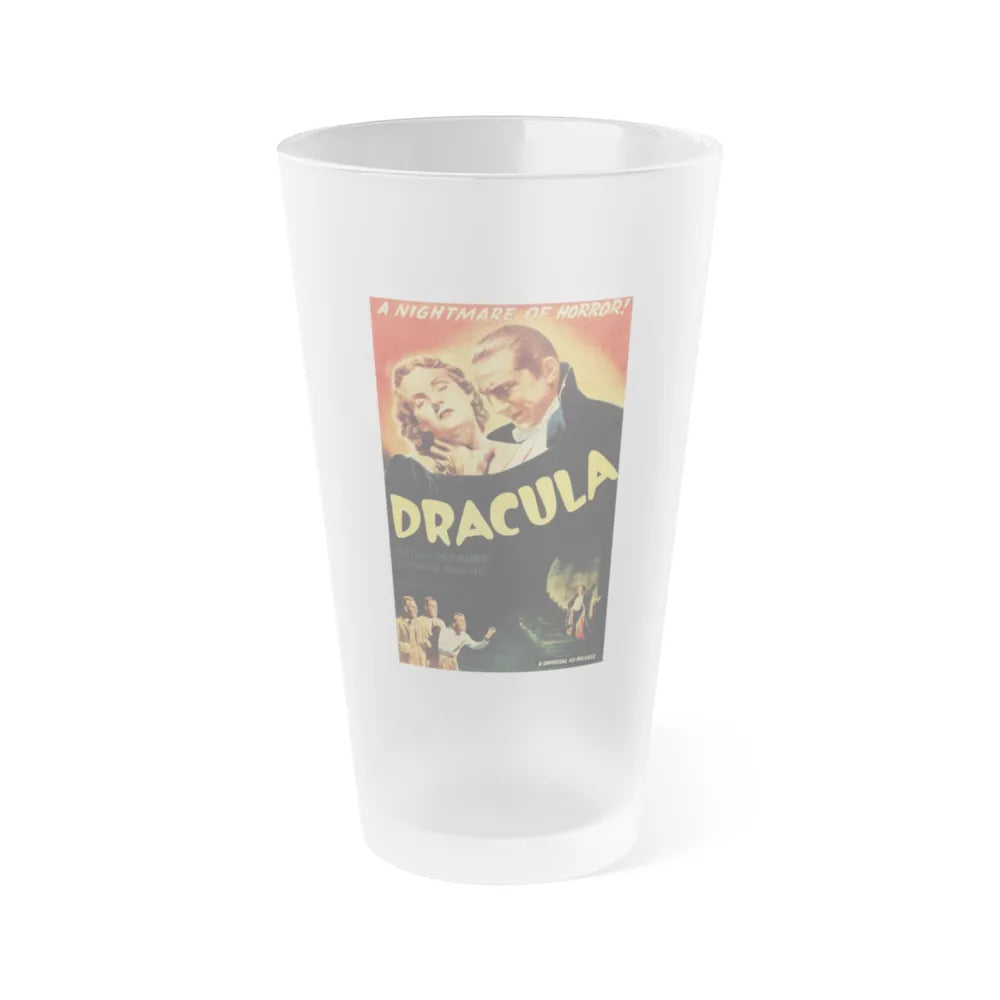 DRACULA (3) 1931 Movie Poster - Frosted Pint Glass 16oz-16oz-Frosted-Go Mug Yourself