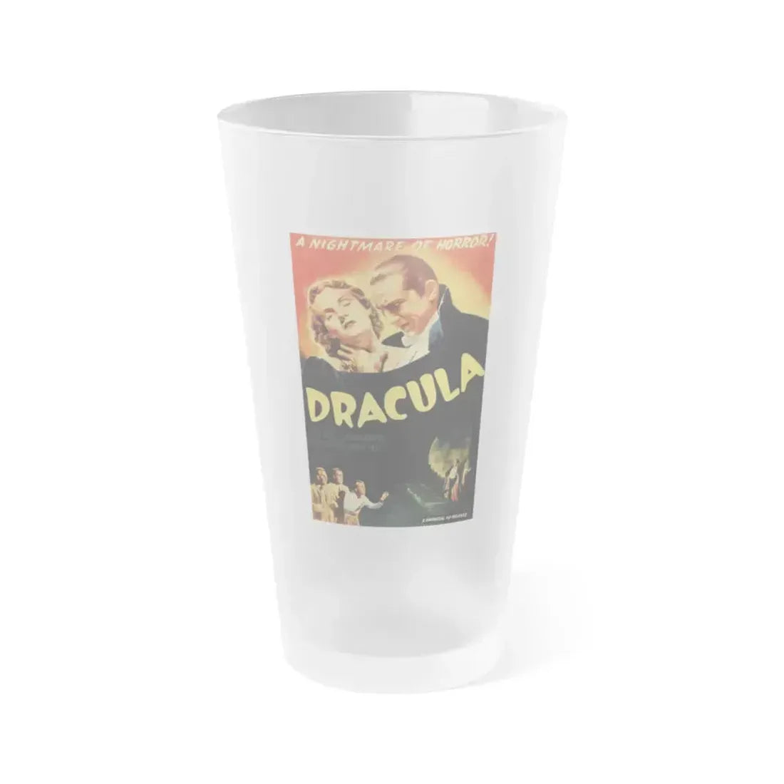 DRACULA (3) 1931 Movie Poster - Frosted Pint Glass 16oz 16oz Frosted - Go Mug Yourself