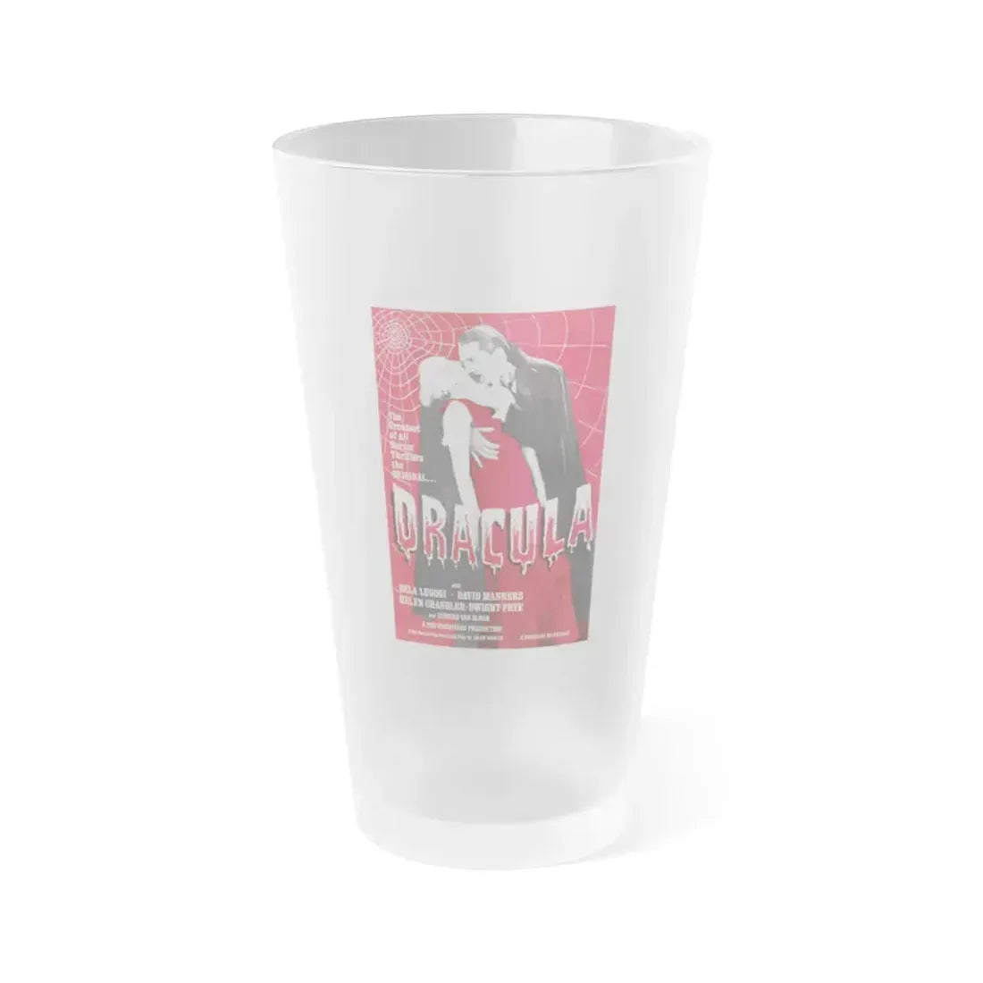 DRACULA (4) 1931 Movie Poster - Frosted Pint Glass 16oz 16oz Frosted - Go Mug Yourself