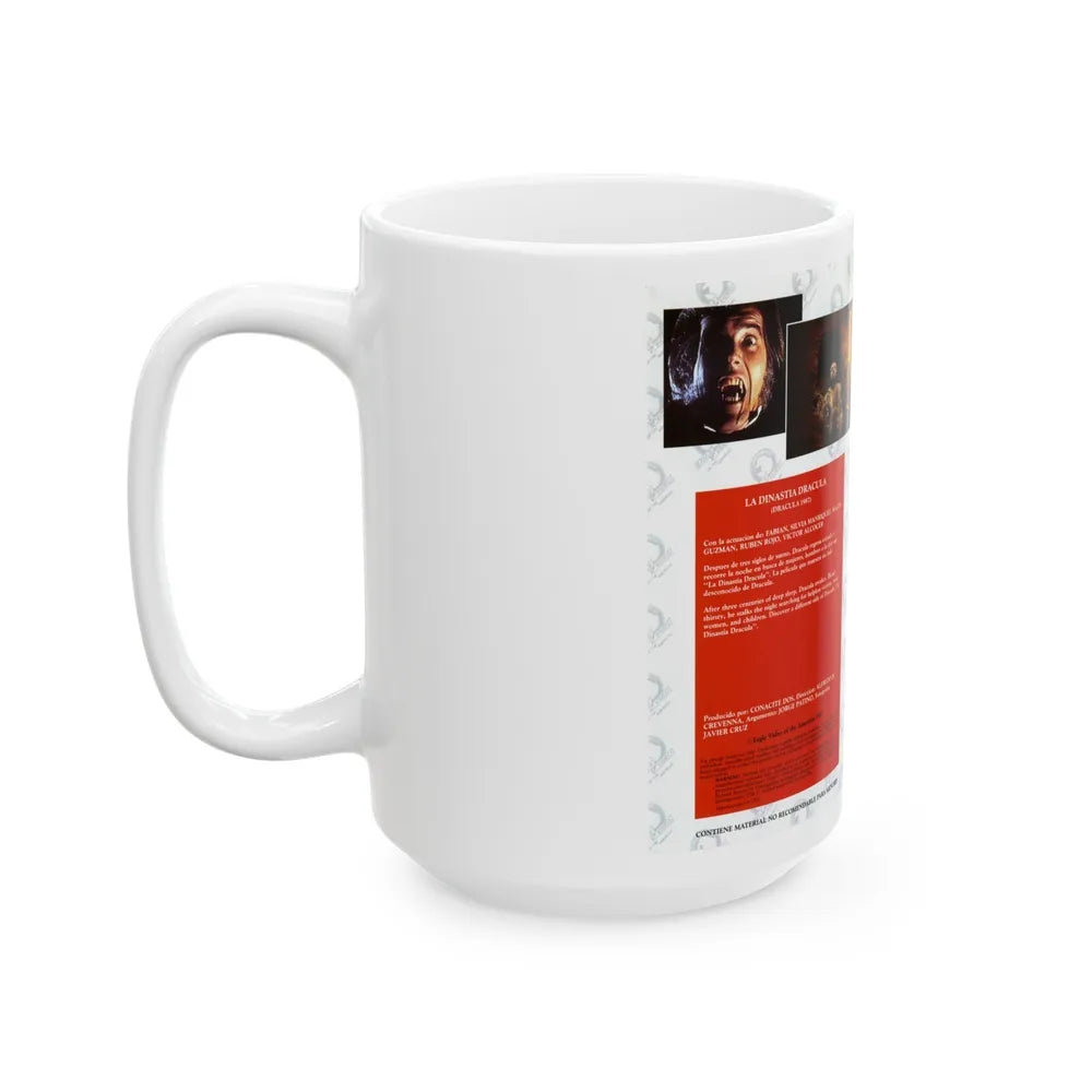 DRACULA 87 (VHS COVER) - White Coffee Mug-Go Mug Yourself