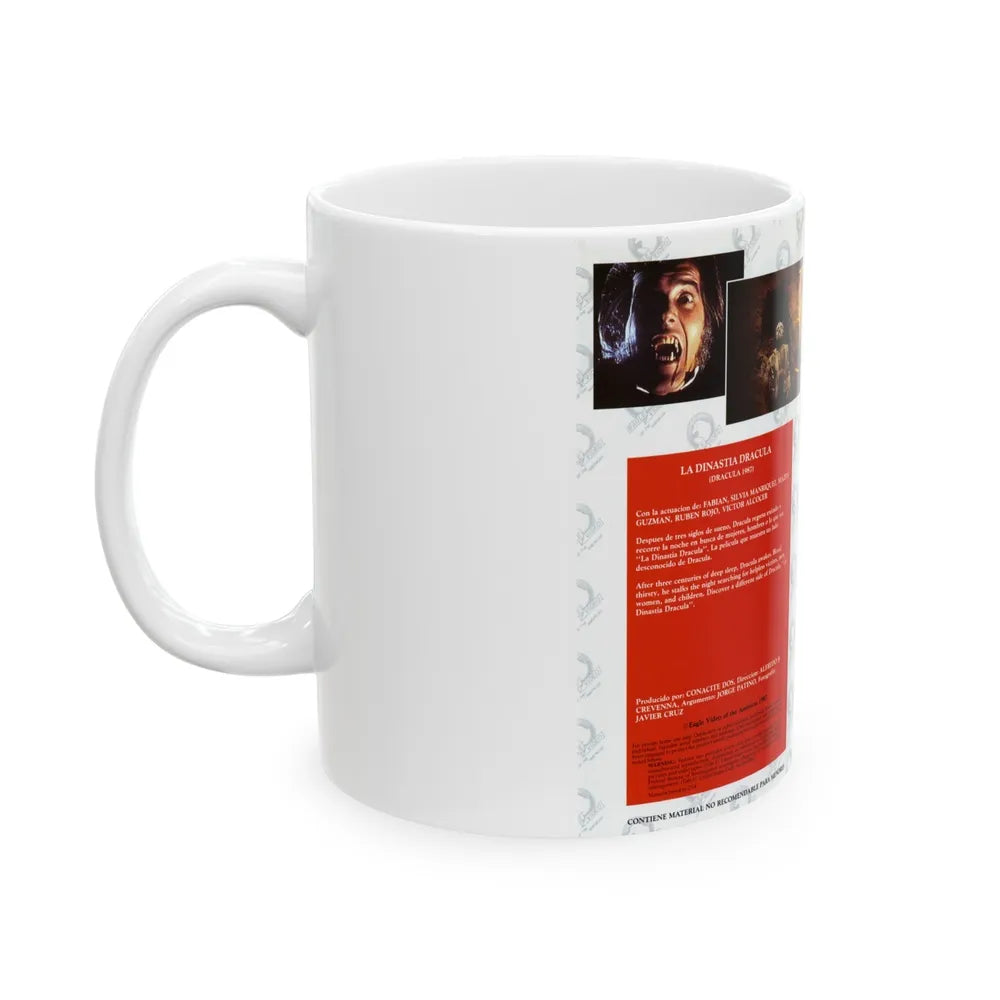 DRACULA 87 (VHS COVER) - White Coffee Mug-Go Mug Yourself