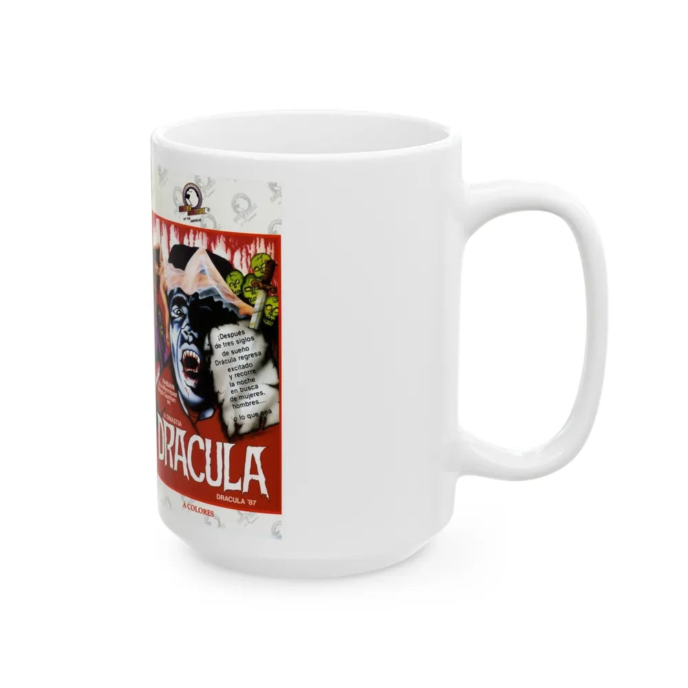 DRACULA 87 (VHS COVER) - White Coffee Mug-Go Mug Yourself