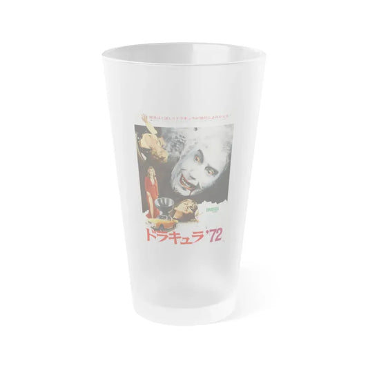 DRACULA A.D. 1972 (ASIAN) Movie Poster - Frosted Pint Glass 16oz 16oz Frosted - Go Mug Yourself