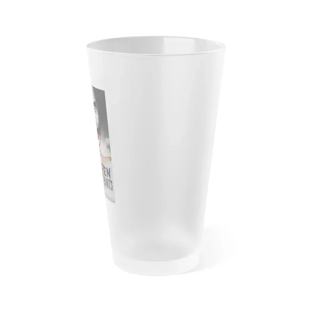 DRACULA A.D. 1972 (DANISH) Movie Poster - Frosted Pint Glass 16oz - Go Mug Yourself