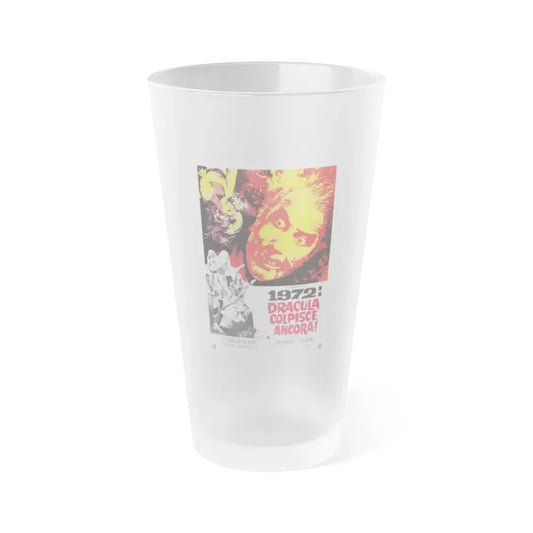 DRACULA A.D. 1972 (ITALIAN) 2 Movie Poster - Frosted Pint Glass 16oz 16oz Frosted - Go Mug Yourself