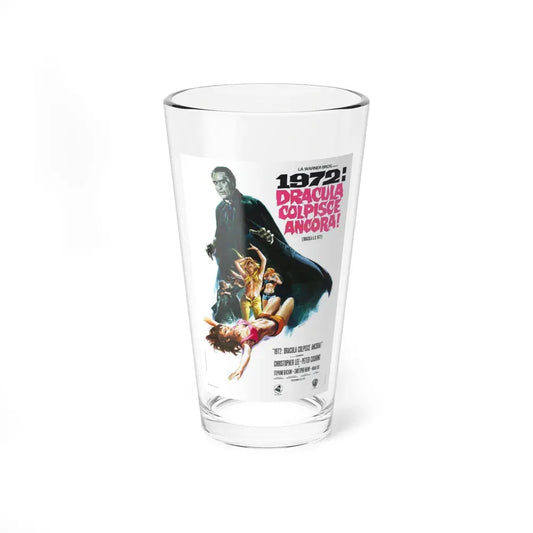 DRACULA A.D. 1972 (ITALIAN) Movie Poster - Pint Glass 16oz 16oz - Go Mug Yourself