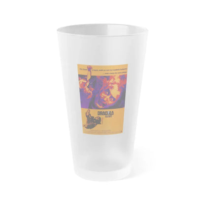DRACULA A.D. 1972 Movie Poster - Frosted Pint Glass 16oz 16oz Frosted - Go Mug Yourself