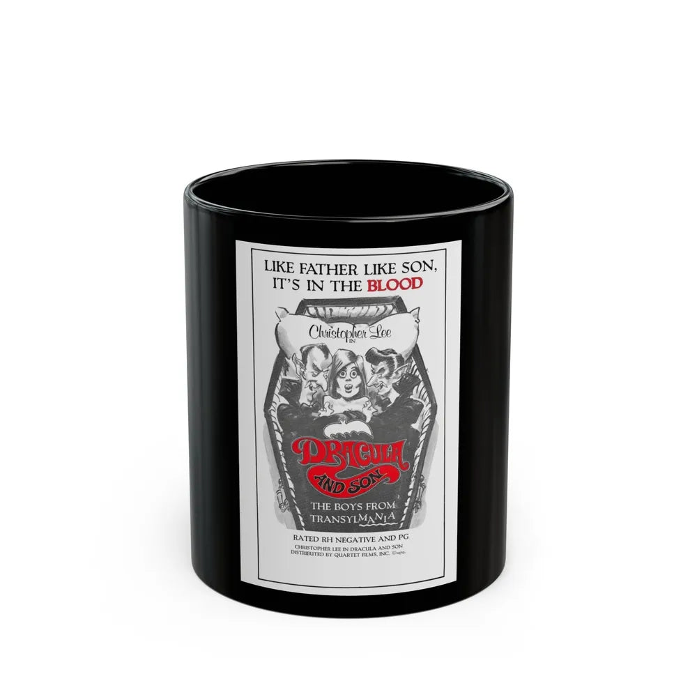 DRACULA AND SON 1976 Movie Poster - Black Coffee Mug-11oz-Go Mug Yourself