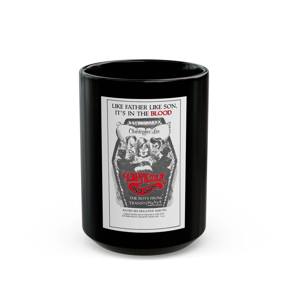 DRACULA AND SON 1976 Movie Poster - Black Coffee Mug-15oz-Go Mug Yourself