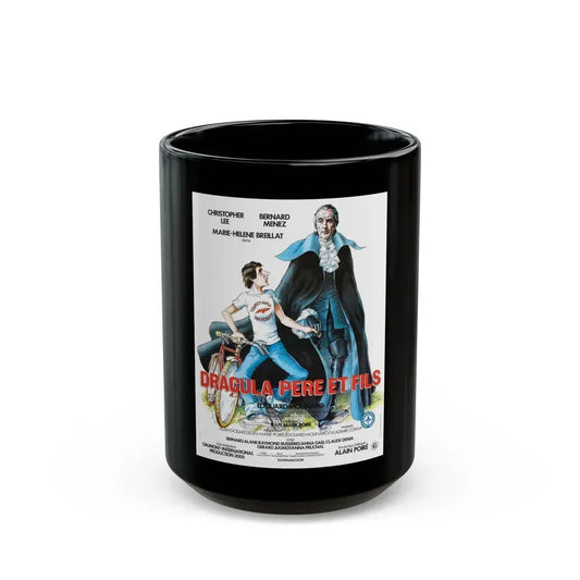 DRACULA AND SON (FRENCH) 1976 Movie Poster - Black Coffee Mug 15oz - Go Mug Yourself
