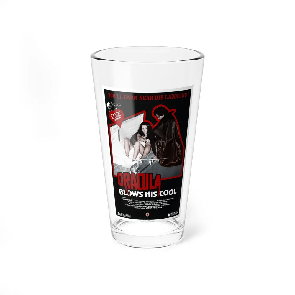 DRACULA BLOWS HIS COOL 1979 Movie Poster - Pint Glass 16oz-16oz-Go Mug Yourself