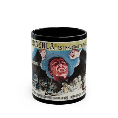 DRACULA HAS RISEN FROM THE GRAVE 1968 Movie Poster - Black Coffee Mug 11oz - Go Mug Yourself