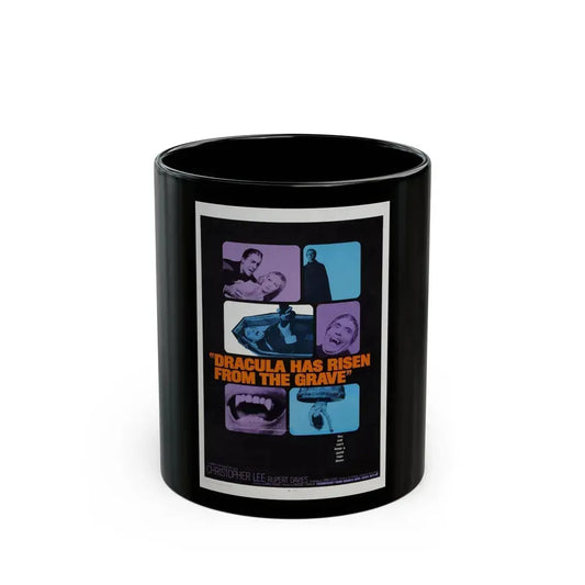 DRACULA HAS RISEN FROM THE GRAVE (2) 1968 Movie Poster - Black Coffee Mug 11oz - Go Mug Yourself