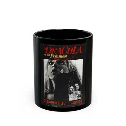 DRACULA HAS RISEN FROM THE GRAVE (FRENCH) 1968 Movie Poster - Black Coffee Mug 11oz - Go Mug Yourself