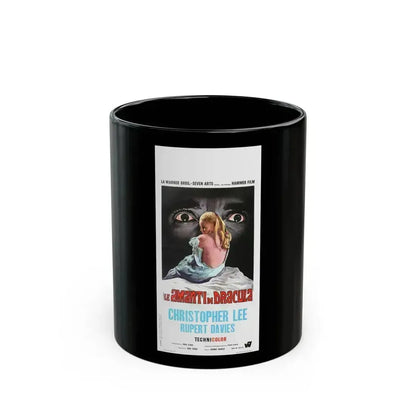 DRACULA HAS RISEN FROM THE GRAVE (ITALIAN) 1968 Movie Poster - Black Coffee Mug 11oz - Go Mug Yourself