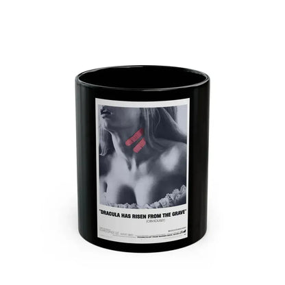 DRACULA HAS RISEN FROM THE GRAVE (TEASER) 1968 Movie Poster - Black Coffee Mug 11oz - Go Mug Yourself