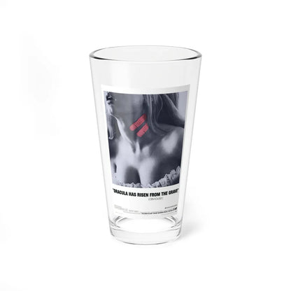 DRACULA HAS RISEN FROM THE GRAVE (TEASER) 1968 Movie Poster - Pint Glass 16oz-16oz-Go Mug Yourself