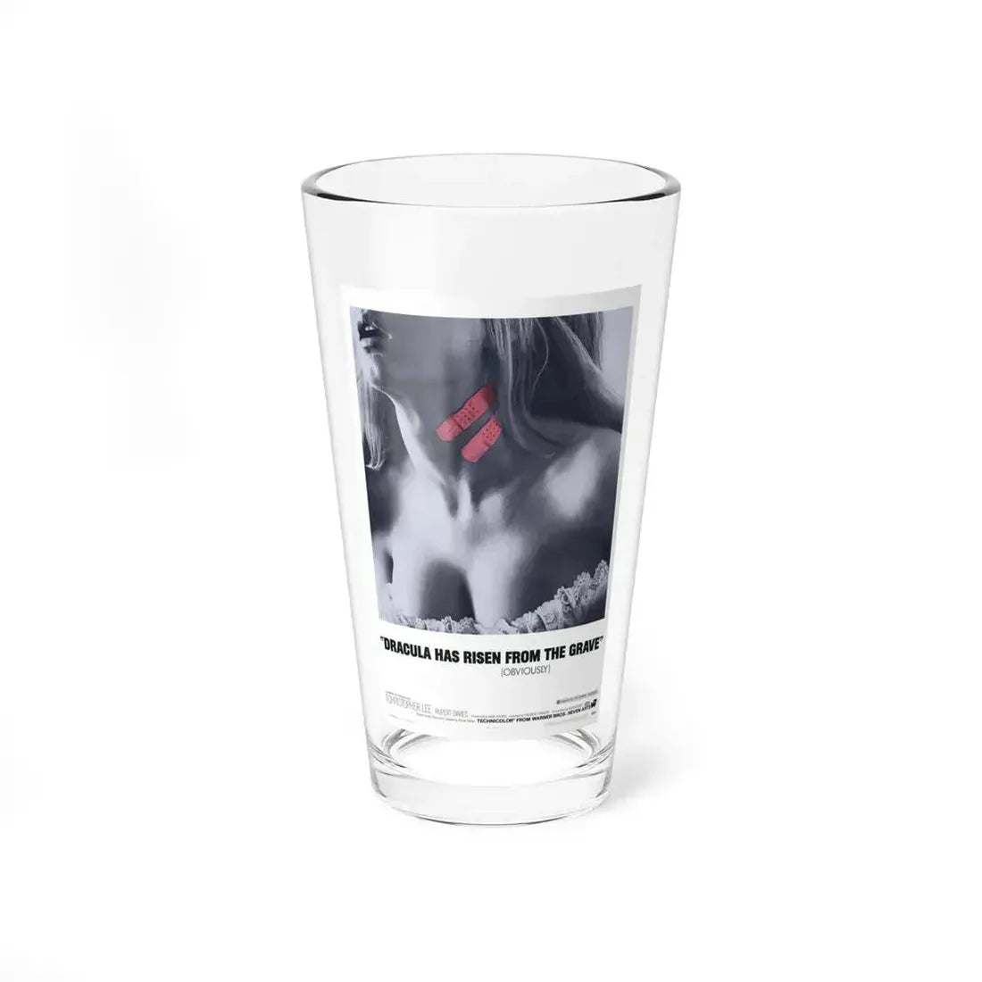 DRACULA HAS RISEN FROM THE GRAVE (TEASER) 1968 Movie Poster - Pint Glass 16oz 16oz - Go Mug Yourself